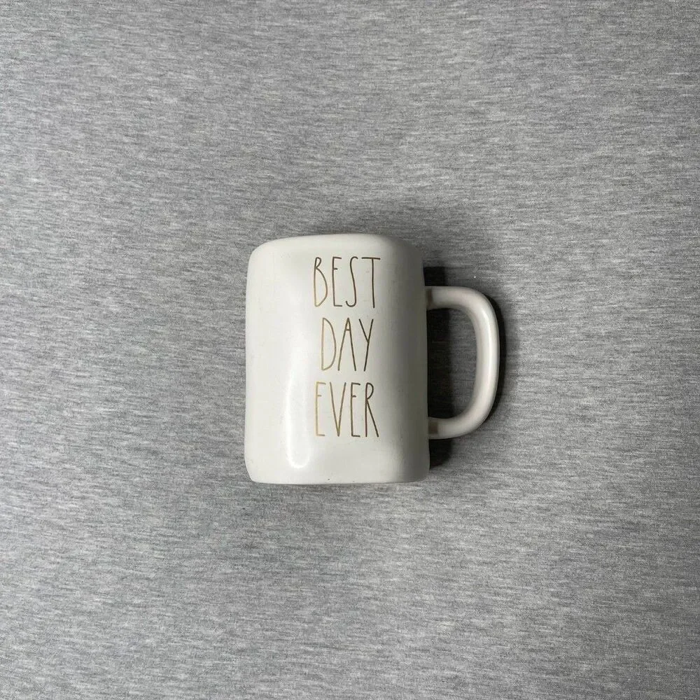 Rae Dunn Artisan Wedding Collection by Magenta Coffee Mugs 2 PCS. Set
